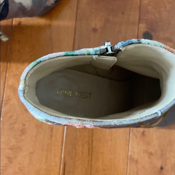 Nine West Savitra Velvet Taupe Booties - Picture 12 of 12